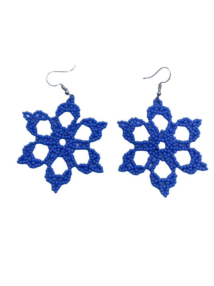 Flower Drop Earrings Blue DUBS edition