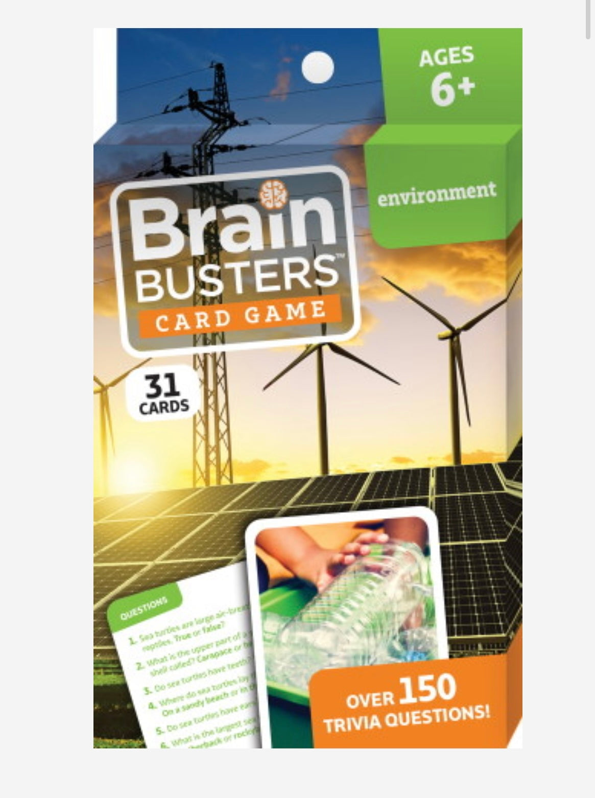 Brain Busters Flash Cards with Over 150 Trivia Questions (Environment) –  DUBS edition