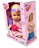 Baby Bella Play Right Doll in Box / Pink Dress 12 Inch