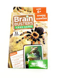 Brain Busters Card Game with Over 150 Trivia Questions Educational Flash Cards (Creepy Crawlies)