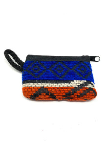 Coin Pouch Andean Design (Blue Orange)